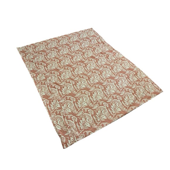 Pottery Barn Alessandra Twin Duvet Cover Terracotta Linen Blend - Picture 3 of 4